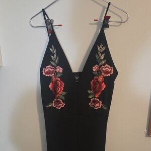 Black Roses Jumpsuit